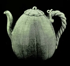 Glaze: A Korean set of Wine Pot and Cover from Koryo