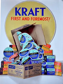 Cardboard: Kraft Cheddar Cheese and Velveeta
