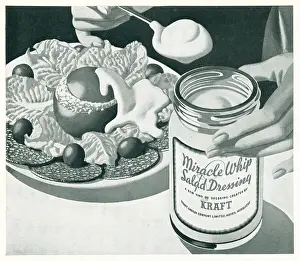 Spoonful: Kraft Cheese Advertisement Illustration