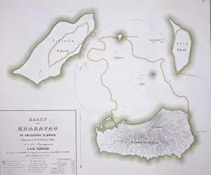 Stratovolcano: Krakatau map