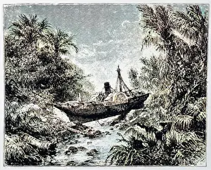 Krakatoa: KRAKATOA SHIP BEACHED