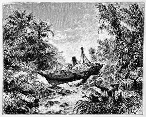 Krakatoa: KRAKATOA SHIP BEACHED