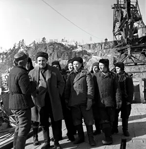 Builders: Krasnoyarsk hydropower plant under construction