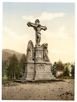 Oberammergau: The Kreusigungsgruppe, Oberammergau, Upper Bavaria, Germany