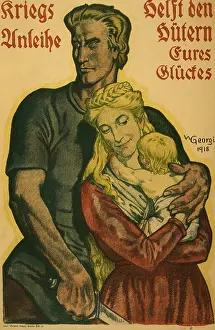 Kriegsanleihe: Kriegsanleihe, helft den Hutern eures Gluckes