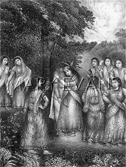 Milkmaids: KRISHNA AND GOPINI