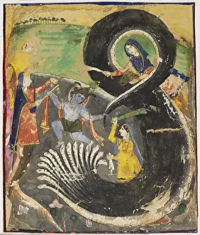 Amritsar: Krishna and the naga Kaliya