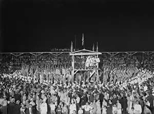 Nativists: Ku Klux Klan nighttime ceremony during the great