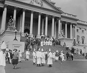 Nativists: Ku Klux Klansmen visiting the U.S. Capitol during
