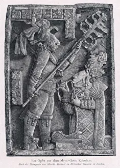 Pictographs: KUKULKAN CARVING (MAYAN)
