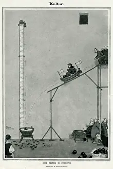 Cuxhaven: Kulture - Mine-Testing at Cuxhaven by William Heath Robinson