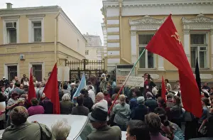 Slogan: Kuril Islands defense rally