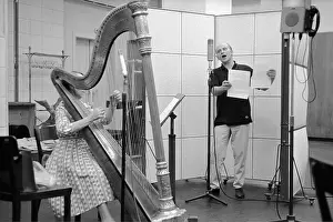 Harps: Kurt Sowinetz at a recording session