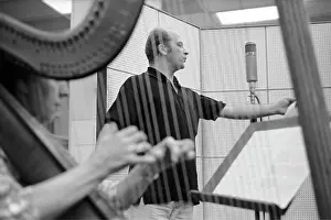 Harps: Kurt Sowinetz at a recording session