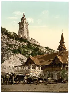 Kyffhauser: Kyffhauser and monument and restaurant, Thuringia, Germany