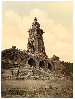 Kyffhauser: Kyffhauser and monument, Thuringia, Germany