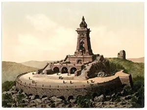 Kyffhauser: Kyffhauser and monument, Thuringia, Germany