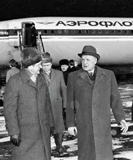 Rsfsr: L. N. Zaikov visiting Prague