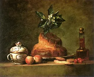 Chardin: La Brioche, by Chardin