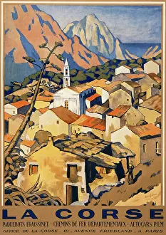 Corsica: La Corse travel poster