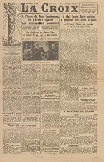Kustrin: La Croix front page Yalta Conference