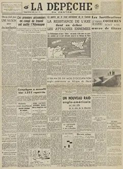 Depeche: La Depeche front page Battle for Tunisia