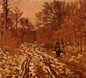 Neige: La Foret Neige, by Monet