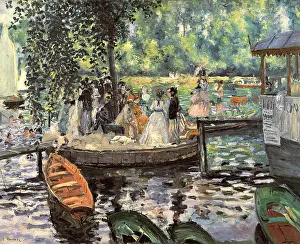 Grenouillere: La Grenouillere, by Renoir