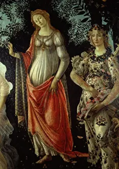 Botticelli: La Primavera ' detail of Venus and Flora