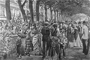 Rambla: La Rambla, Barcelona 1875
