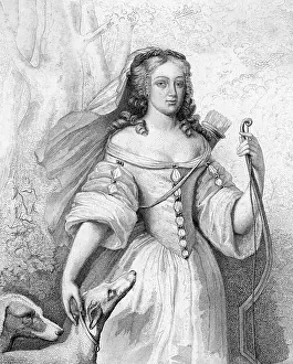 Fond: LA VALLIERE AS HUNTRESS