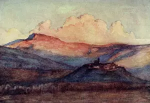 Arezzo: La Verna, Italy - at sunset
