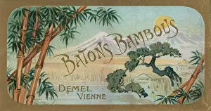 Confectioneries: Label > Batons Bambous < from Demel company