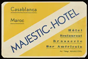 Expect: LABEL, CASABLANCA HOTEL