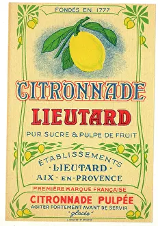 Lemonade: Label, Citronnade Lieutard