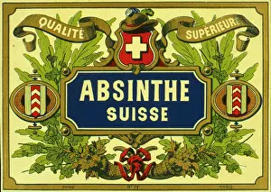 Suisse: Label design for Absinthe Suisse