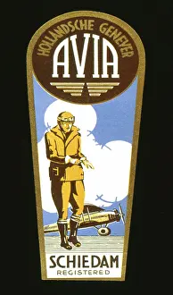 Avia: Label design for Avia Gin