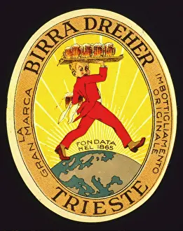 Trieste: Label design for Birra Dreher (beer)