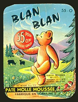 Cheese: Label design for Blan Blan soft cheese