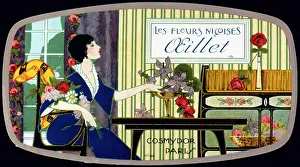 Fleurs: Label design for Cosmydor, Paris