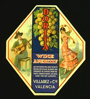 Aperitif: Label design for Dorita wine aperitif