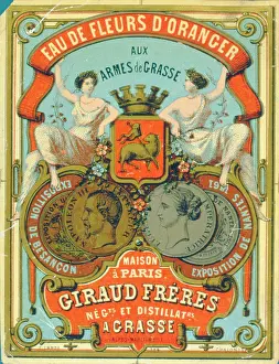 Fleurs: Label design for Eau de Fleurs d'Oranger