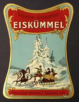 Colmar: Label design for Eiskummel liqueur