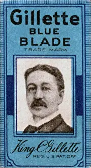 Razor: Label design for Gillette Blue Blade