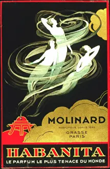 Sylph: Label design for Habanita perfume