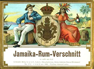 Klein: Label design for Jamaika Rum Verschnitt