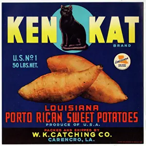 Potato: Label design, Ken Kat Sweet Potatoes