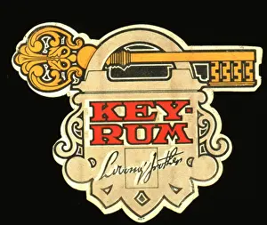 Padlock: Label design for Key Rum
