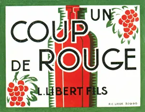 Bunches: Label design for Libert Fils red wine