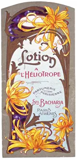 Delicate: Label design for Lotion a l'Heliotrope